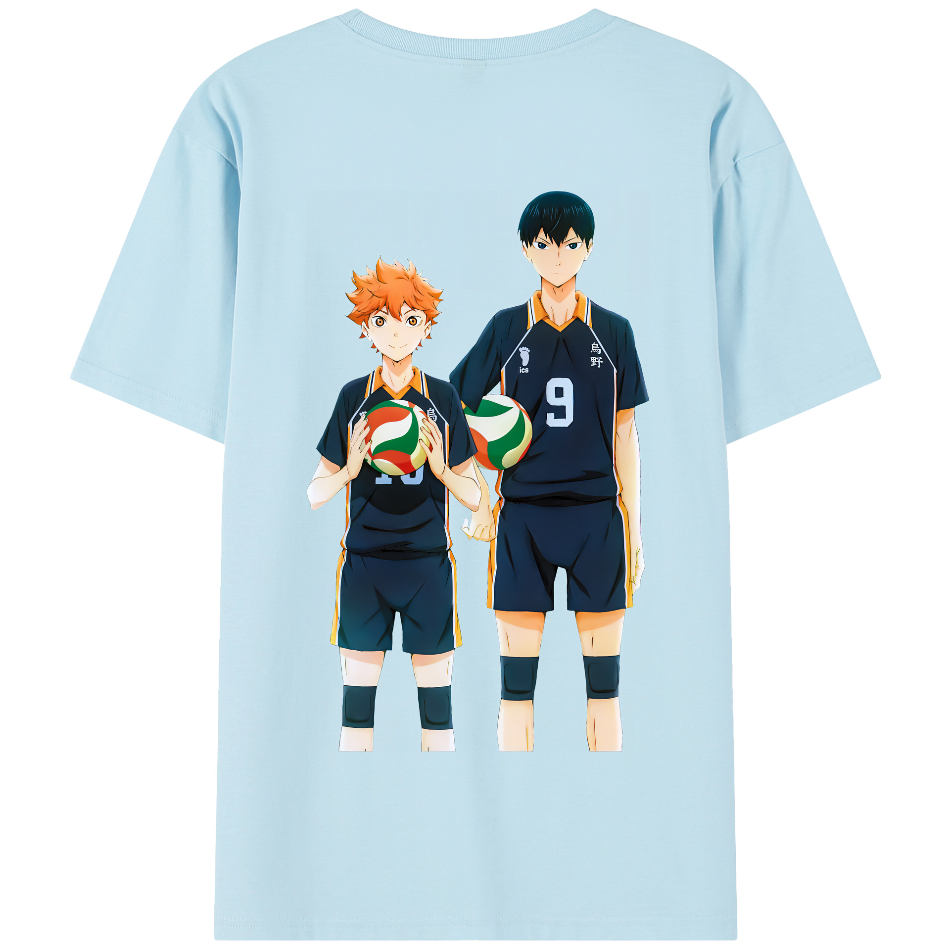 （画像用） ハイキュー!! Haikyu!! 綿100％半袖Tシャツ（背面プリント）
